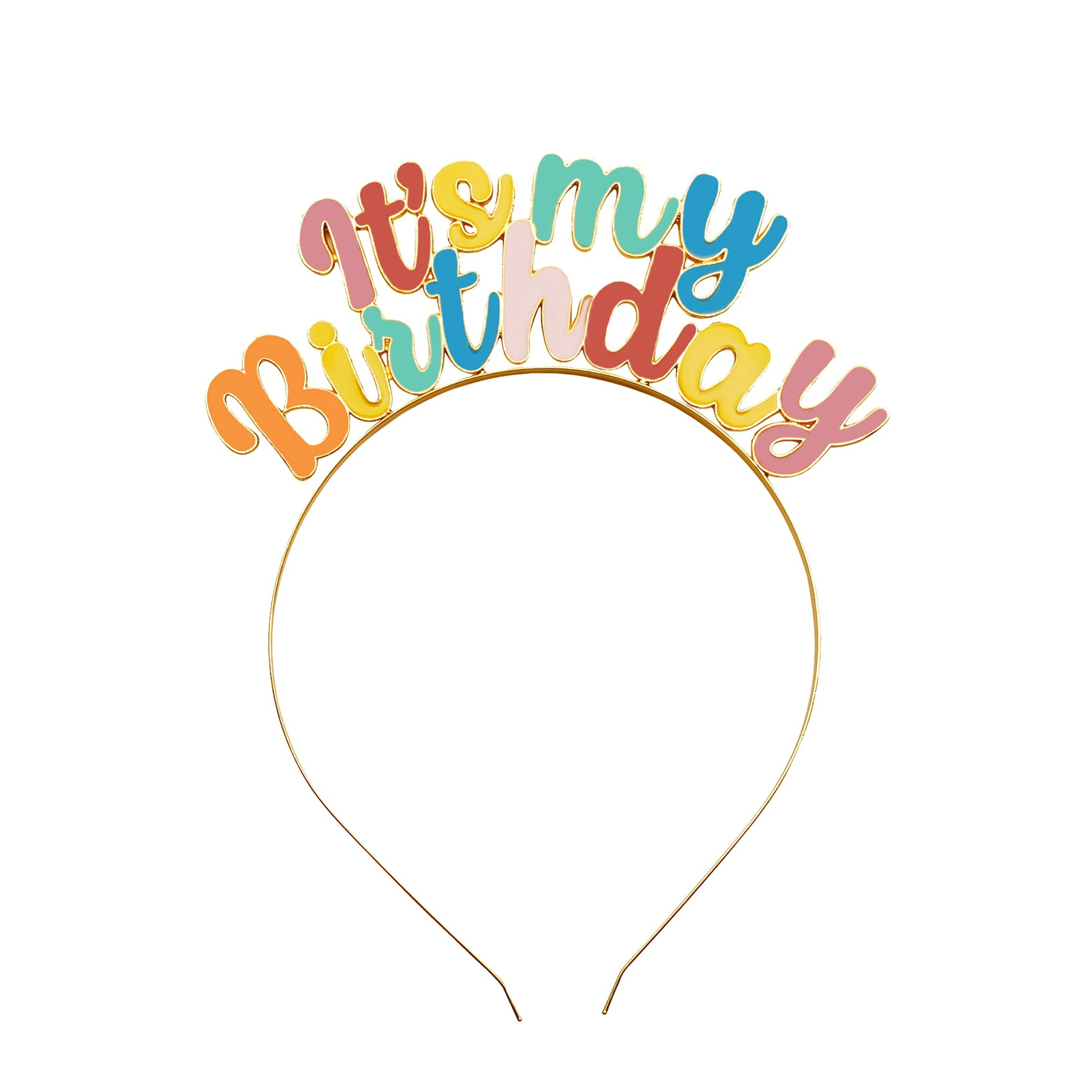 Geburtstagskrone 'It's My Birthday' – Bunter Haarreif Mit Strass Für Frauen & Mädchen