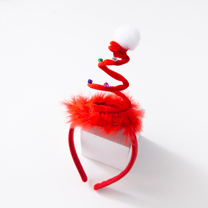 Weihnachts-Haarreif Mit Glöckchen | Rot-Grün, Für Kinder & Erwachsene, Festlicher Kopfschmuck