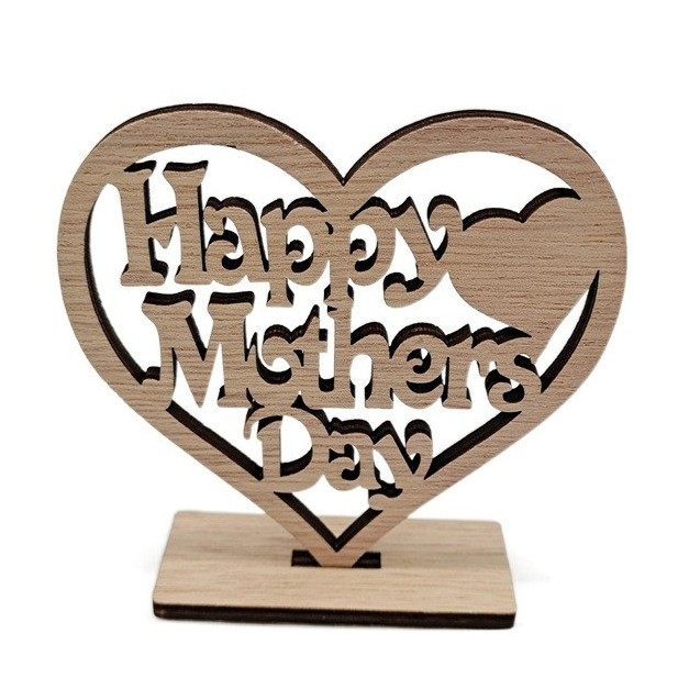 Image of Muttertag DIY Dekoration Holz Aufsteller - Happy Mothers Day bei Apfelkiste.ch