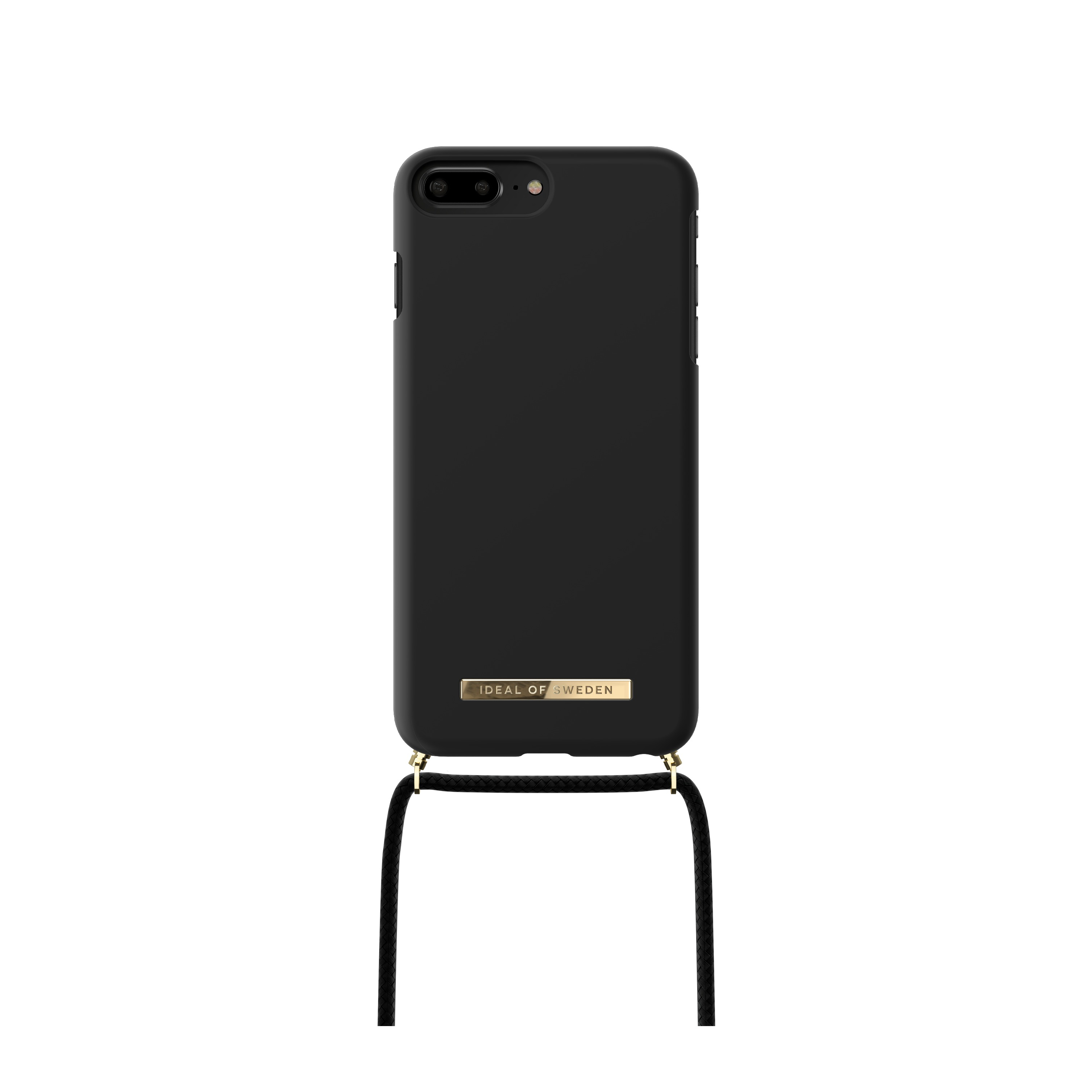 Image of iDeal of Sweden - iPhone 8 Plus / 7 Plus / 6S Plus / 6 Plus Necklace Case Hardcase Hülle Ordinary + Handykette (IDPNSS21-17P-267) - Jet Black bei Apfelkiste.ch