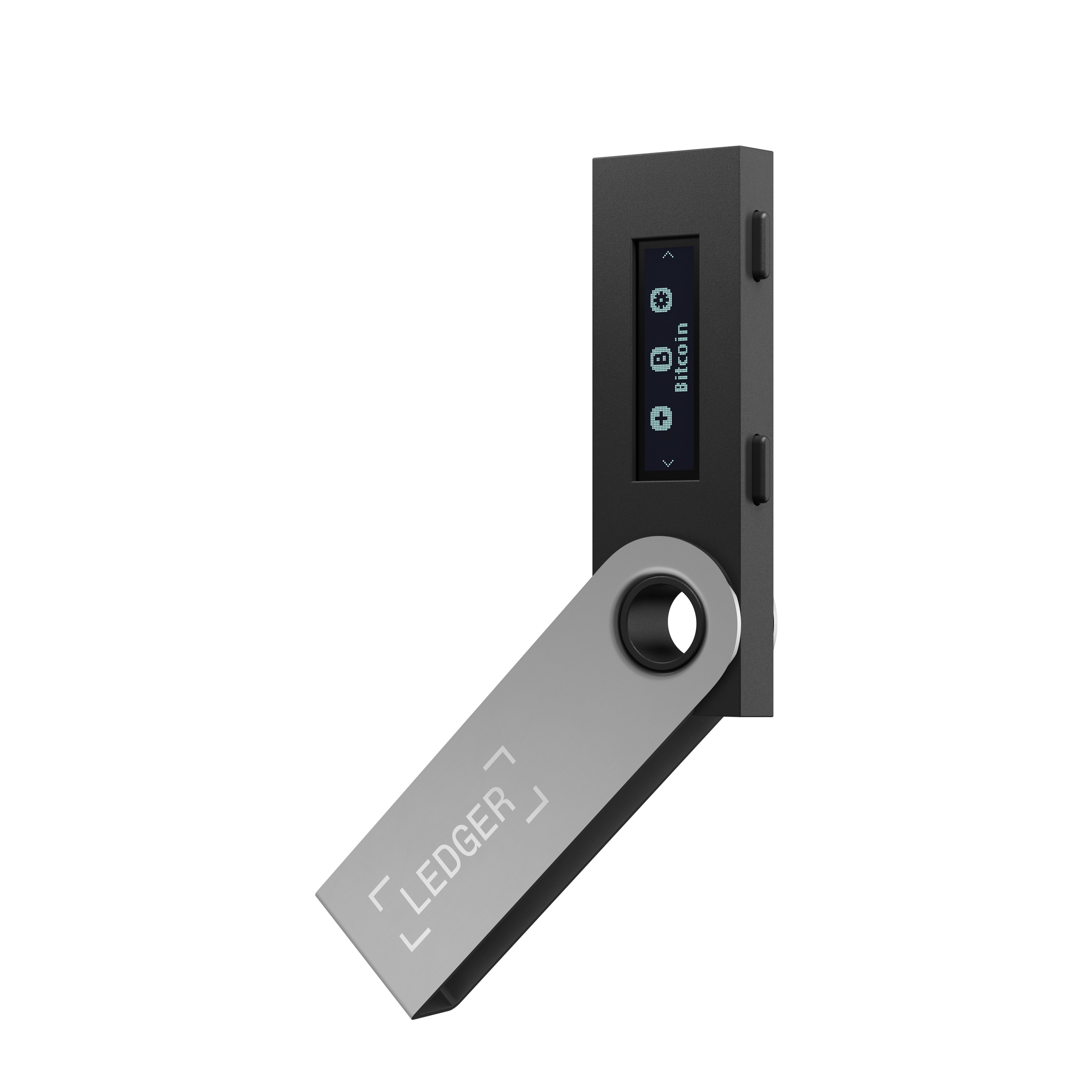 Image of Ledger Nano S Crypto Hardware Wallet Geldbörse Sicherheitschip Krypto-Währungen Bitcoin / Ethereum / ERC20 - Schwarz bei Apfelkiste.ch