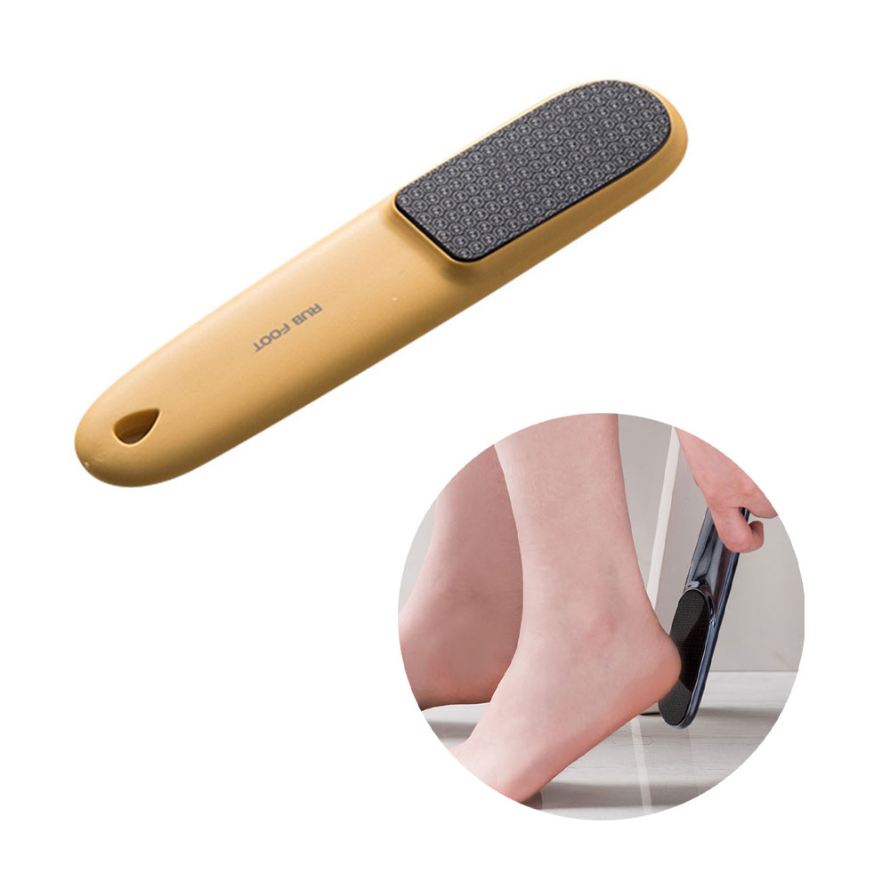 Image of Nano Glas Hornhaut Entferner Nass- & Trocken Fussfeile zur Pediküre - Gelb / Schwarz bei Apfelkiste.ch