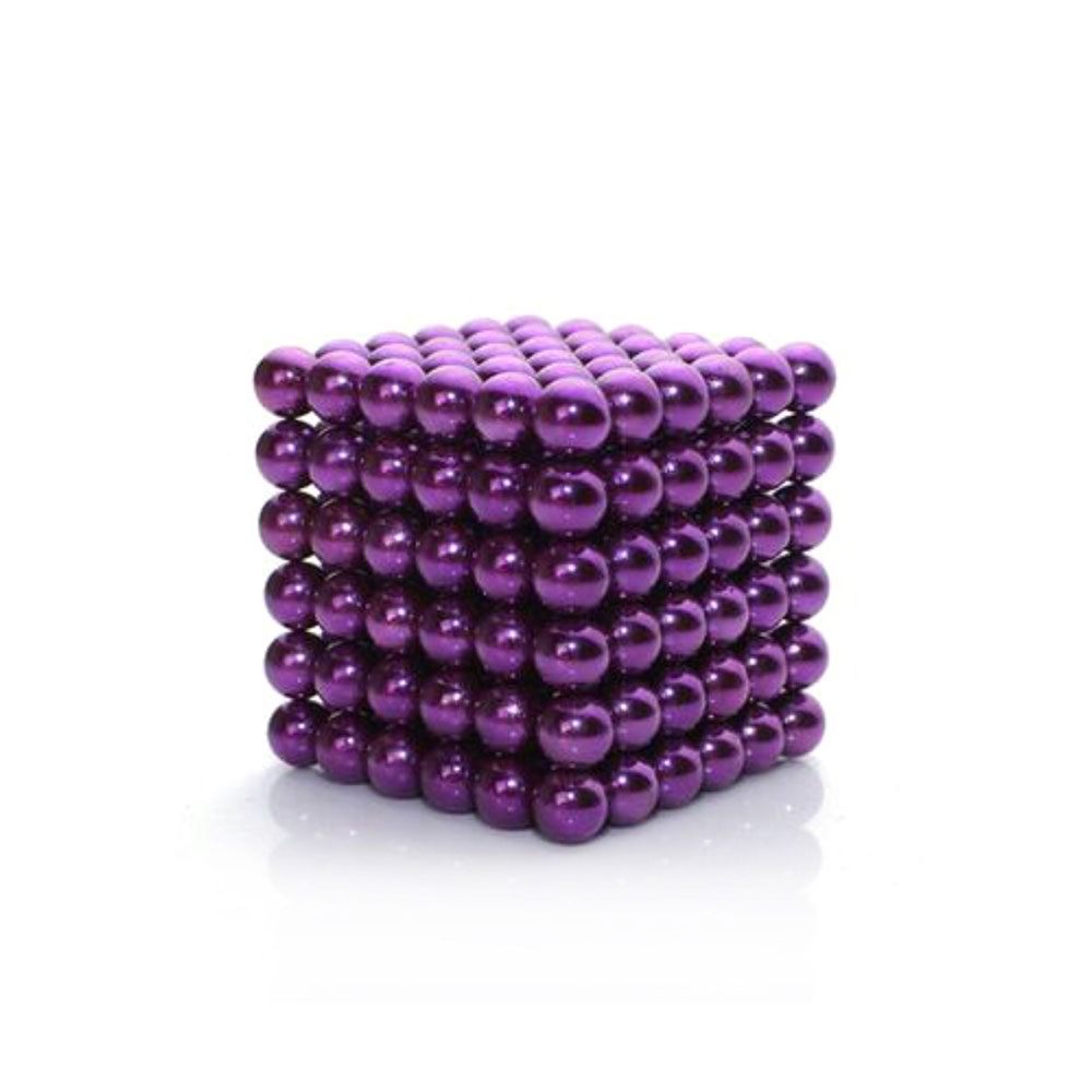Image of Neodym Kugel Magnet Puzzle M-Cube (216 Kugel-Magnete / 5mm) - Lila bei Apfelkiste.ch