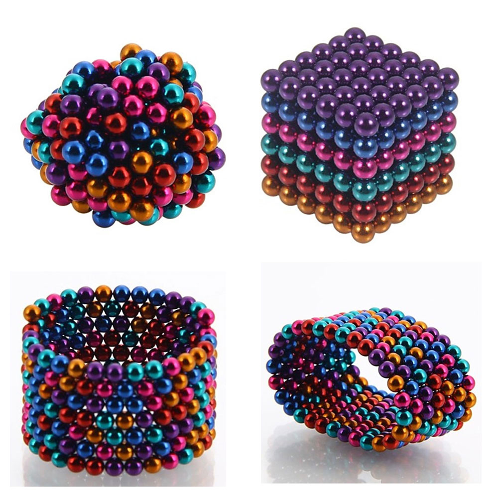 216 Stück Neodyme 5mm Magnete Kugeln Dekompression Spielzeug Stresskiller 