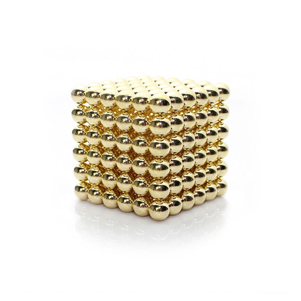 Image of Neodym Kugel Magnet Puzzle M-Cube (216 Kugel-Magnete / 5mm) - Gold bei Apfelkiste.ch