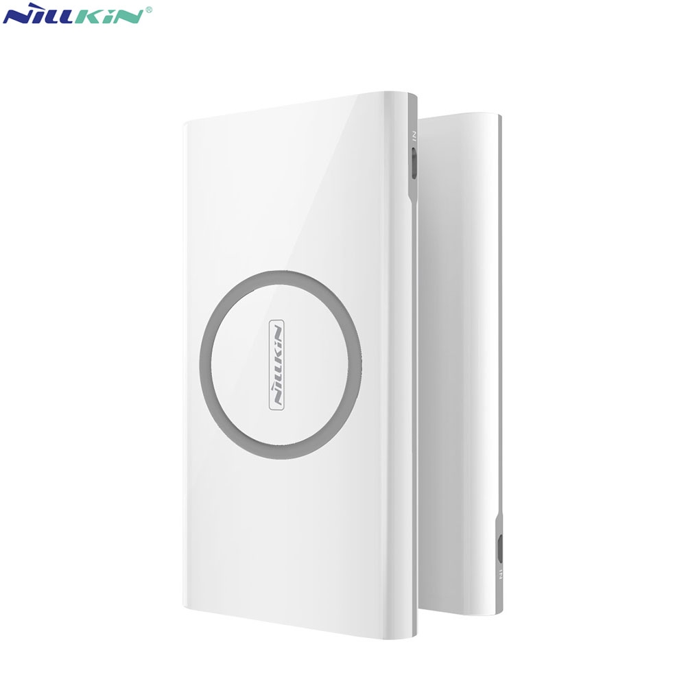 iStar 10000mAh (5W / 3A) Dual USB / USB C Power Bank Qi Wireless Ladegerät - Weiss