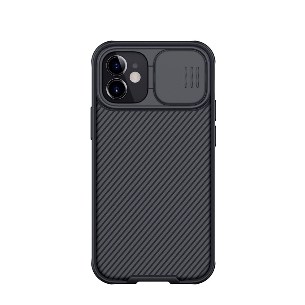 Image of Nillkin - iPhone 12 Mini Schutz Hülle Cam-Slider Kameraschutz - Schwarz bei Apfelkiste.ch