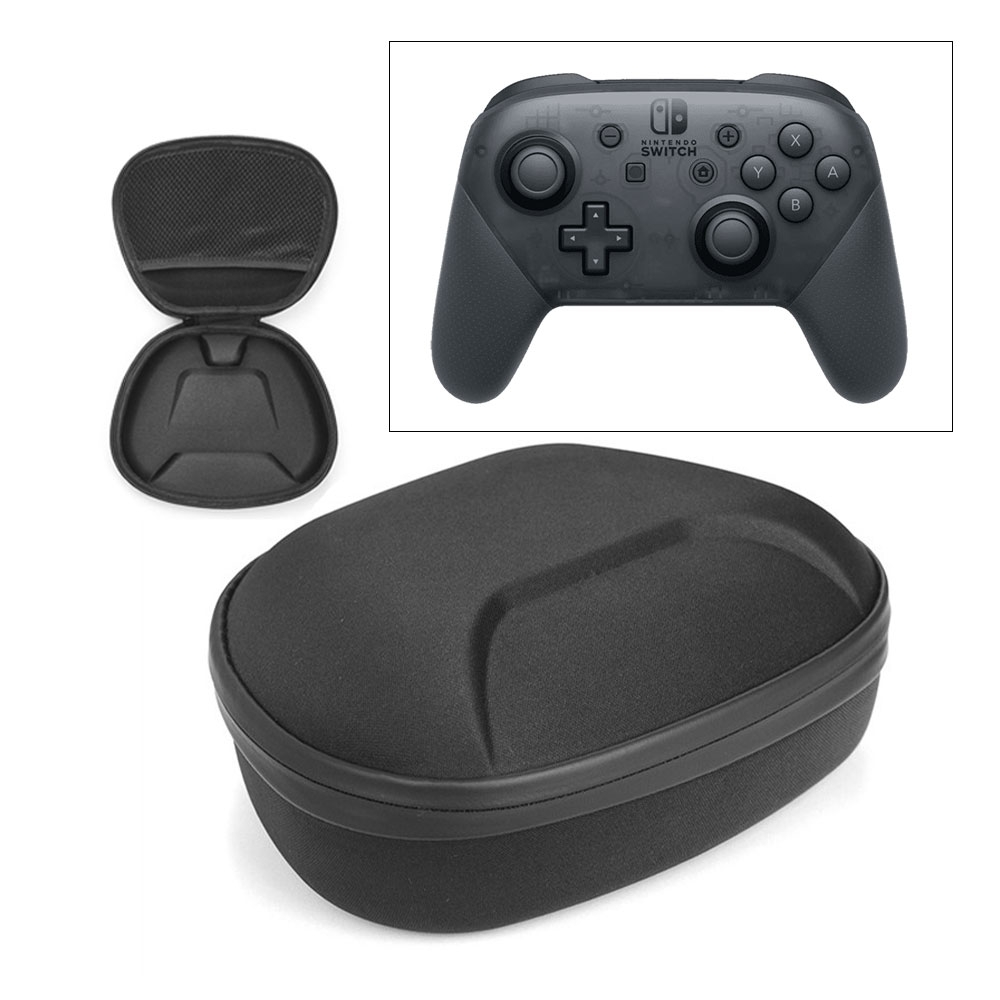 Image of Sony PlayStation / Xbox / Nintendo Switch Controller Reise Box Schutztasche Hartschale mit Schlaufe - Schwarz bei Apfelkiste.ch