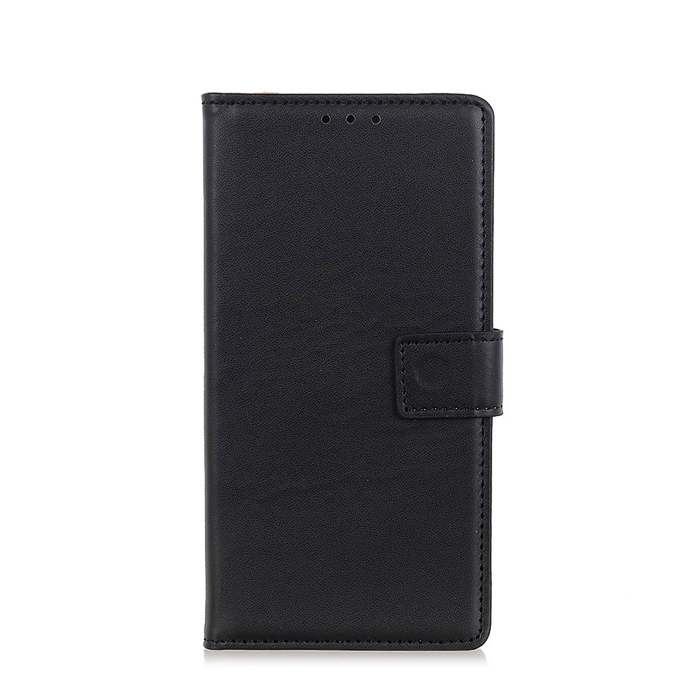 Image of Nokia 3.4 Echtleder Tasche Flip Cover mit Kartenfächer - Schwarz bei Apfelkiste.ch