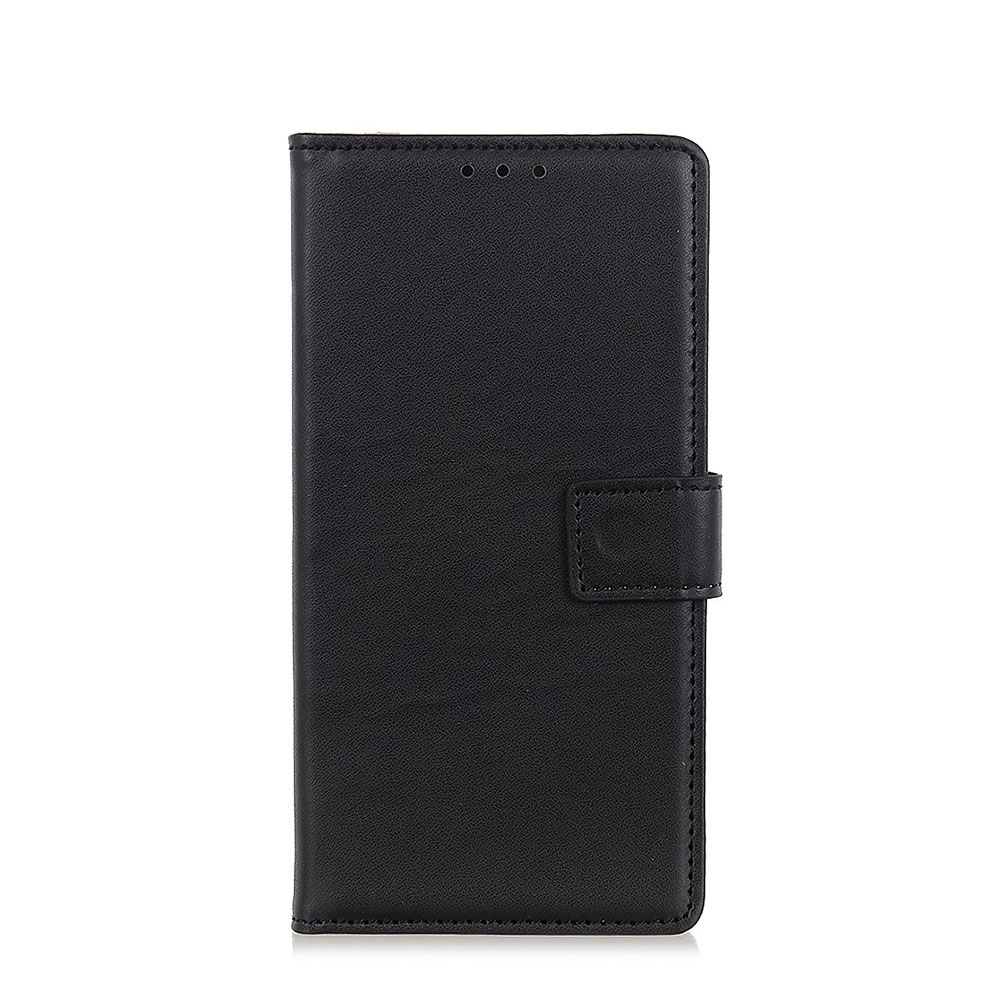 Image of Nokia 4.2 Leder Tasche Flip Cover mit Kartenfächer - Schwarz bei Apfelkiste.ch