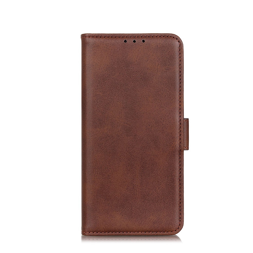 Image of Nokia 2.4 Vintage Leder Tasche Flip Cover Fashion Design - Braun bei Apfelkiste.ch