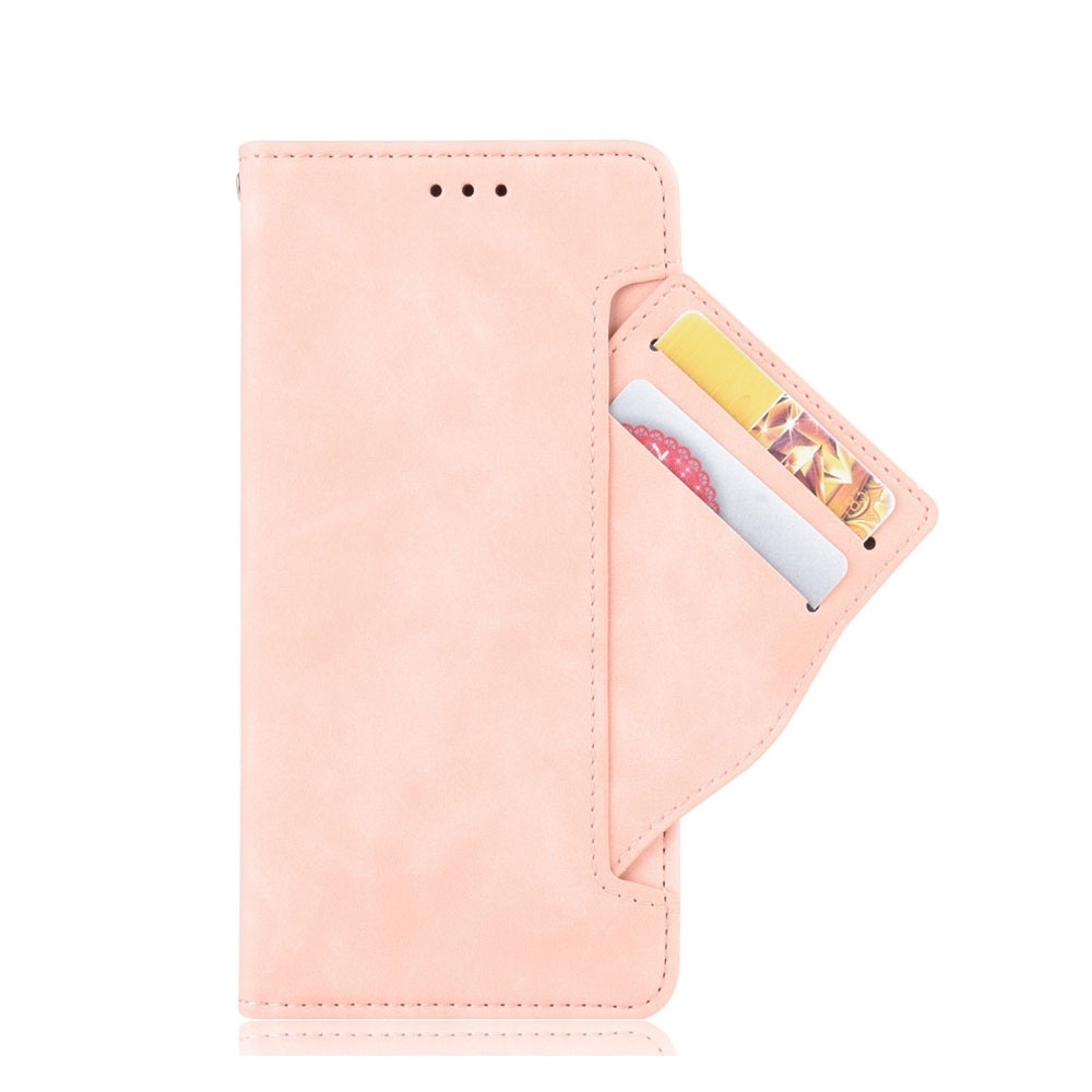 Image of Nokia 5.3 Leder Tasche Flip Cover im Retro Look mit Kartenfächer - Rosa bei Apfelkiste.ch