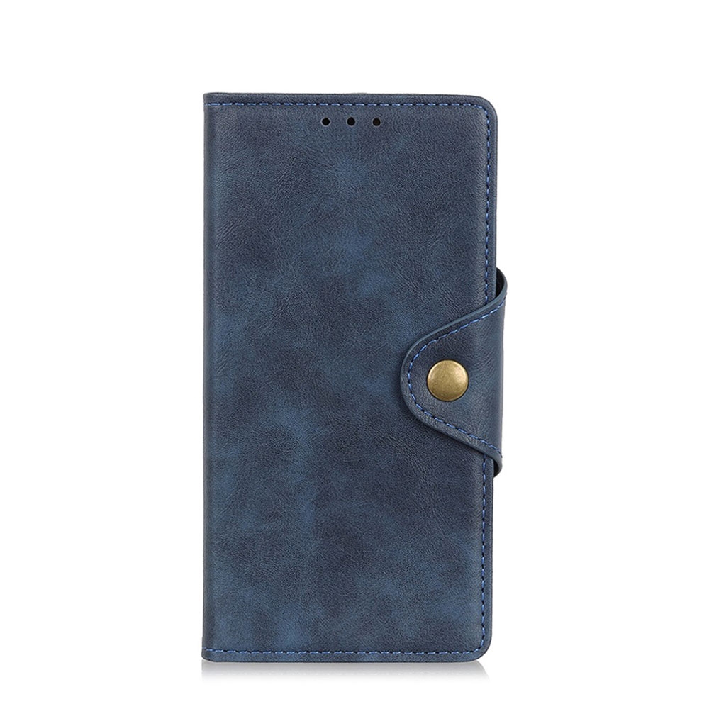 Image of Nokia 6.2 / Nokia 7.2 Vintage Leder Tasche Flip Cover mit Kartenfächer + Magnetverschluss - Blau bei Apfelkiste.ch