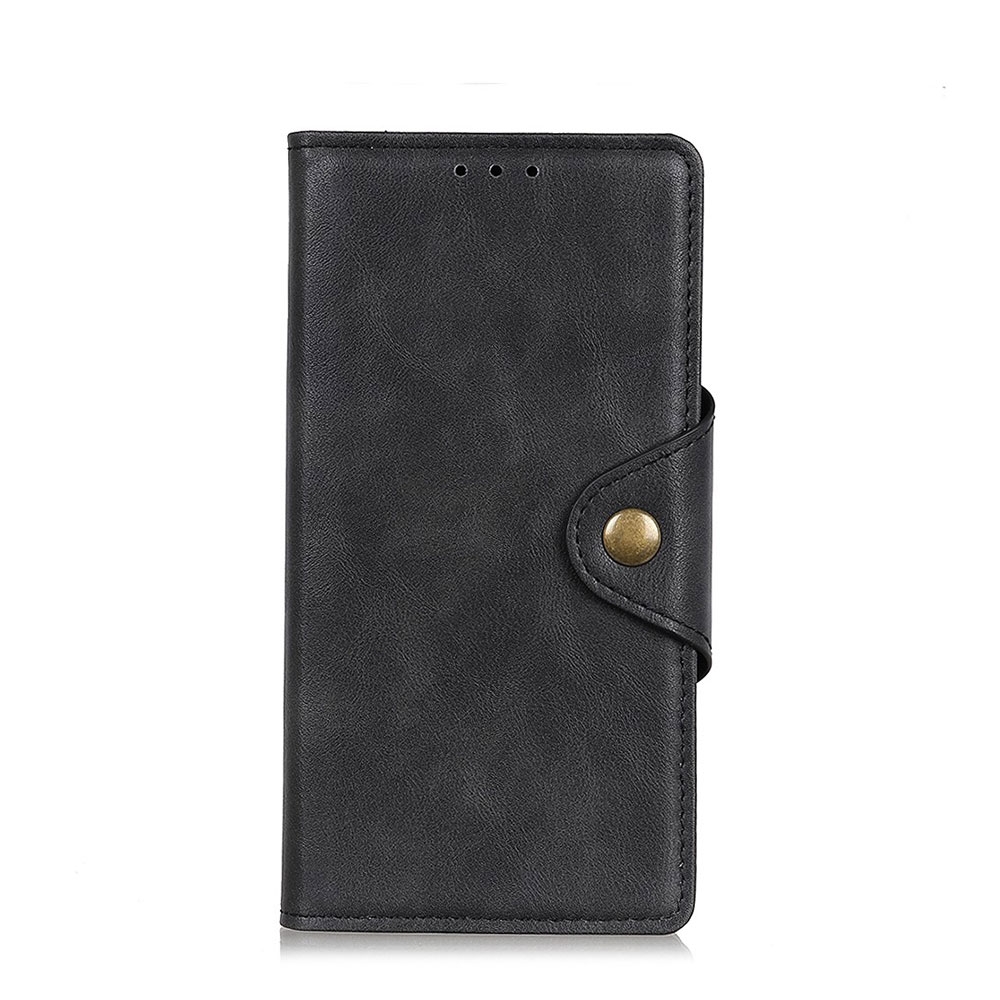 Image of Nokia 6.2 / Nokia 7.2 Vintage Leder Tasche Flip Cover mit Kartenfächer + Magnetverschluss - Schwarz bei Apfelkiste.ch
