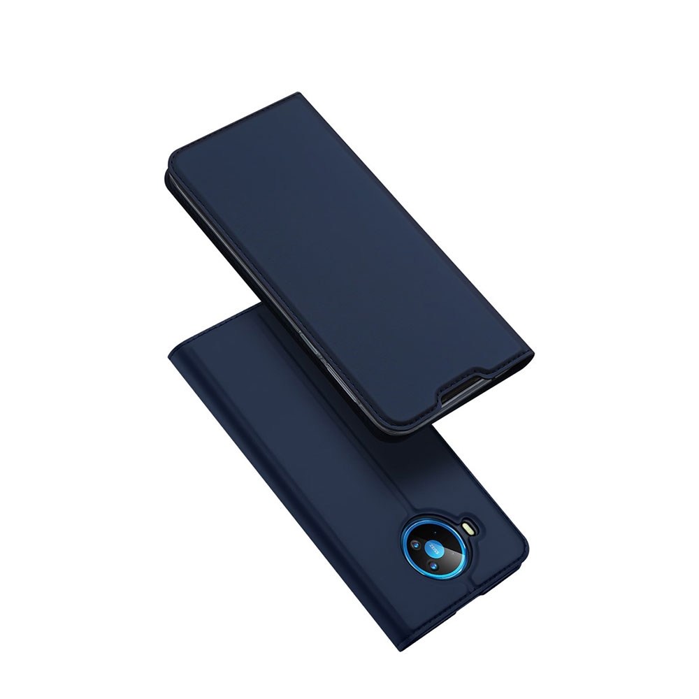 Image of Dux Ducis - Nokia 8.3 5G Flip Wallet Cover Leder Tasche - Dunkelblau bei Apfelkiste.ch
