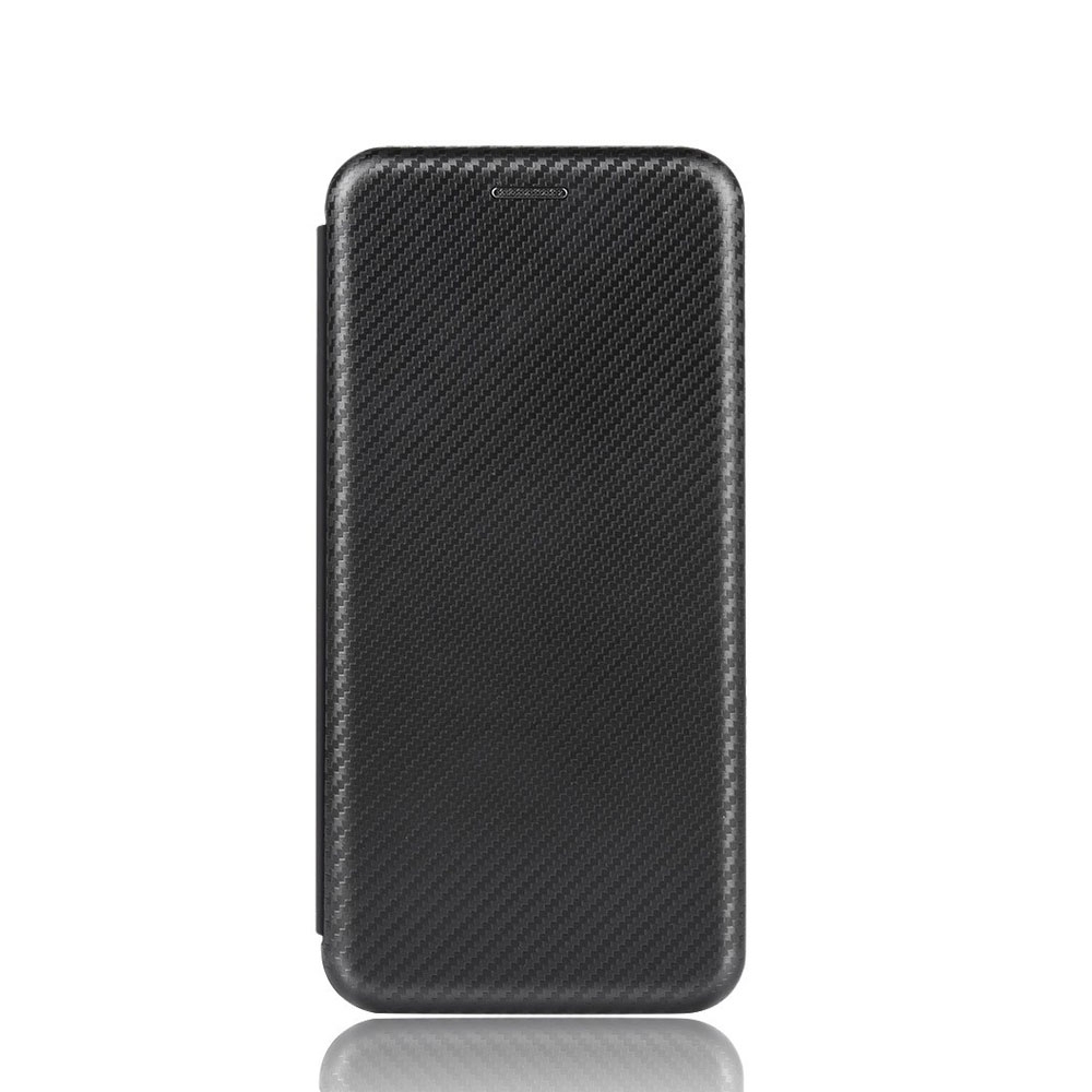 Image of Nokia 8.3 5G Leder Tasche Flip Cover Carbon Look - Schwarz bei Apfelkiste.ch