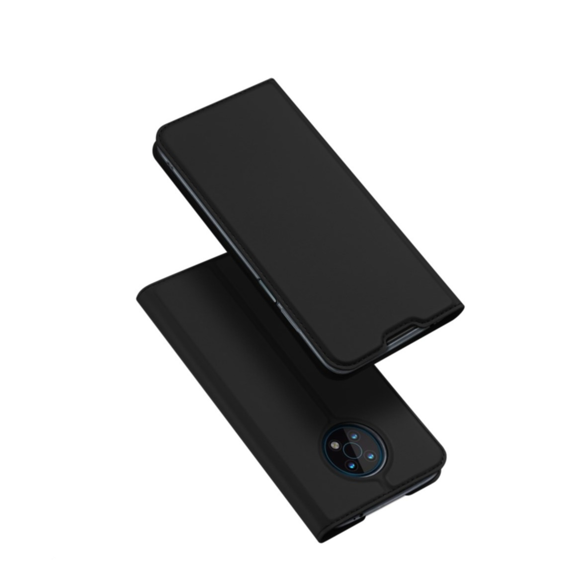 Image of Dux Ducis - Nokia G50 Flip Wallet Cover Leder Tasche - Schwarz bei Apfelkiste.ch