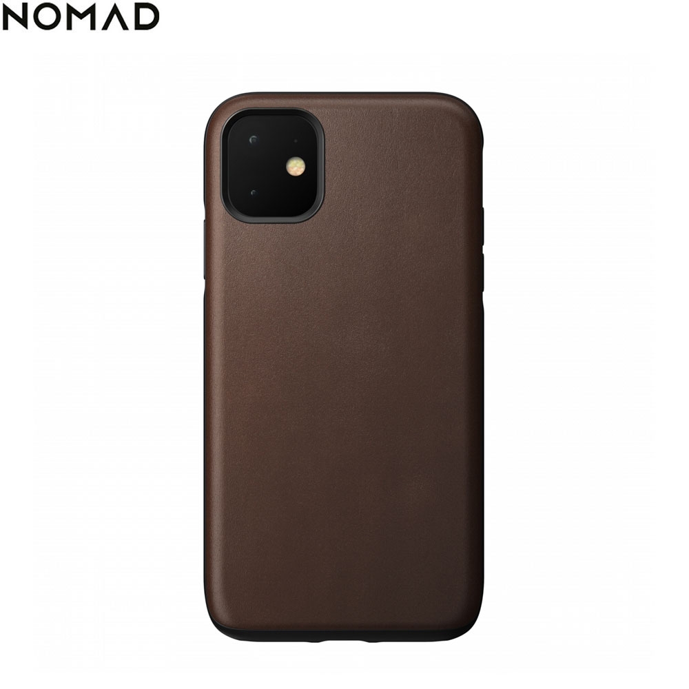 iPhone 11 Echtleder Hülle Rugged Case (NM21XR0R00) - Braun