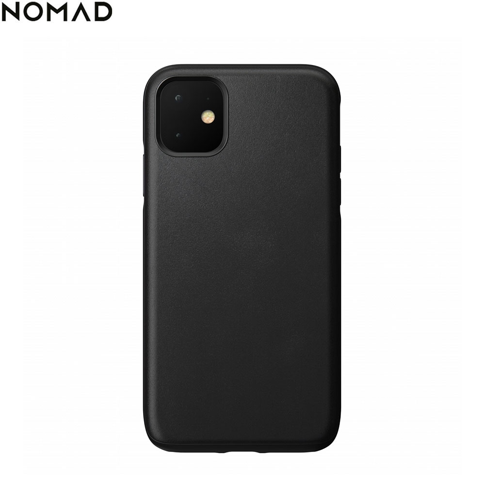 iPhone 11 Echtleder Hülle Rugged Case (NM21X10R00) - Schwarz