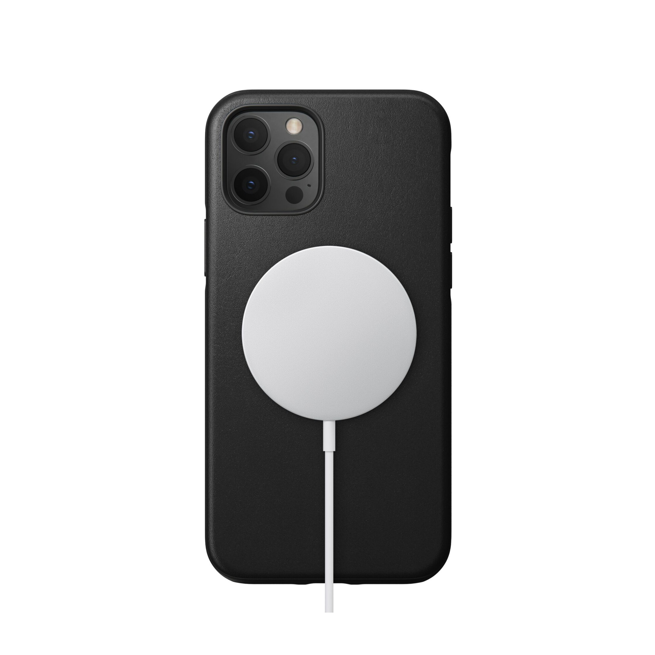 Image of Nomad - iPhone 12 / iPhone 12 Pro MagSafe Echtleder Hülle Rugged Case (NM01966685) - Schwarz bei Apfelkiste.ch