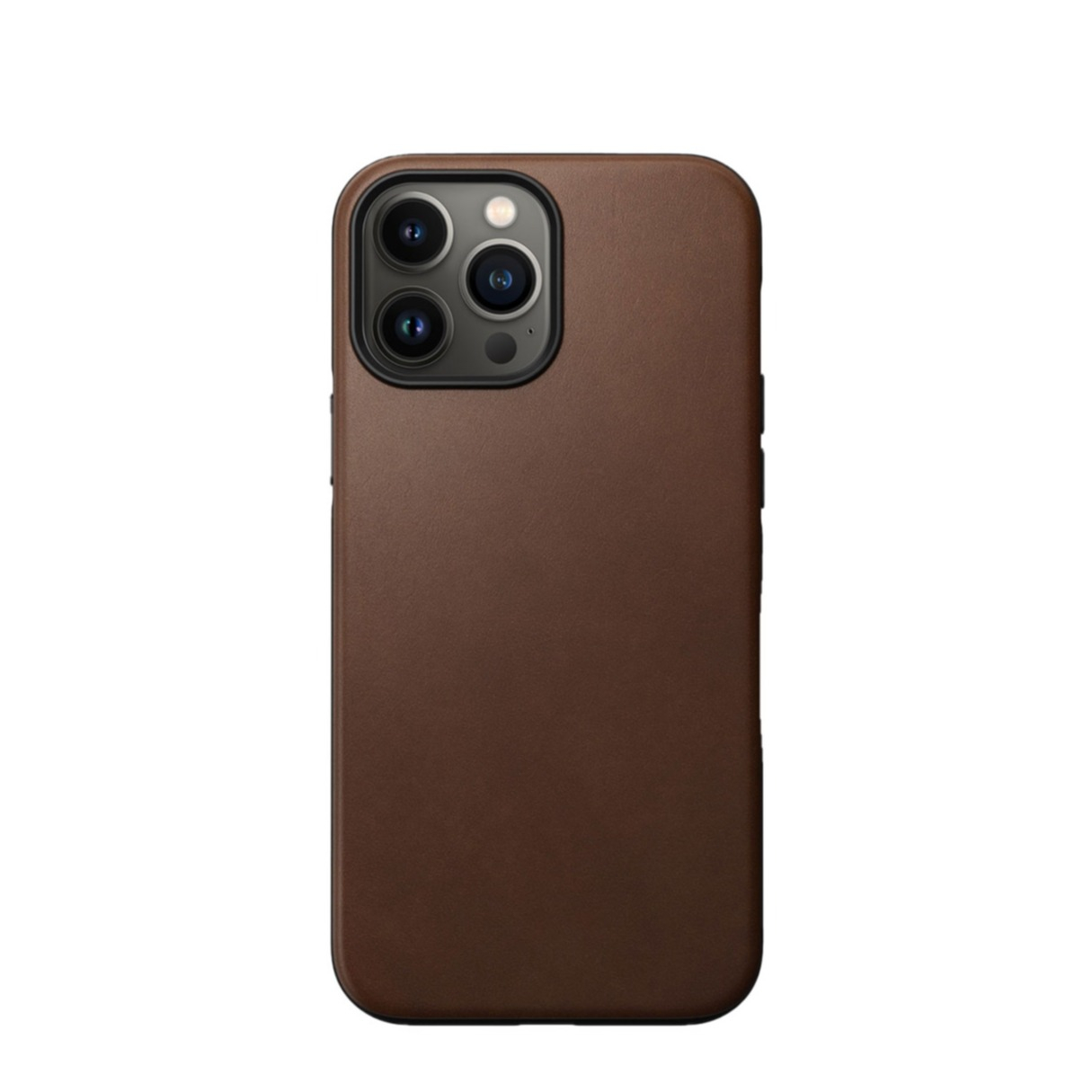 Image of Nomad - iPhone 13 Pro Max MagSafe Echtleder Hülle Rugged Case (NM01059585) - Braun bei Apfelkiste.ch