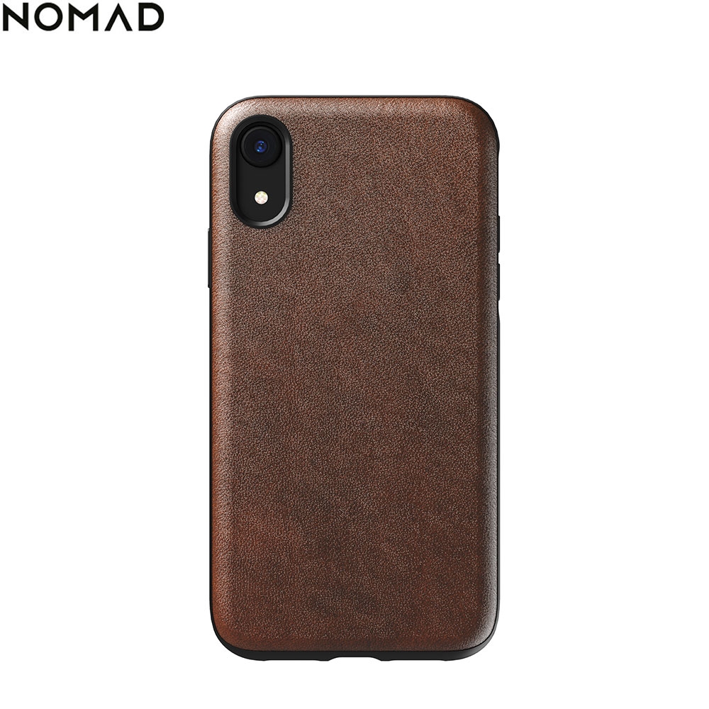 iPhone Xr Echtleder Hülle Rugged Case (NM21QR0000) - Braun