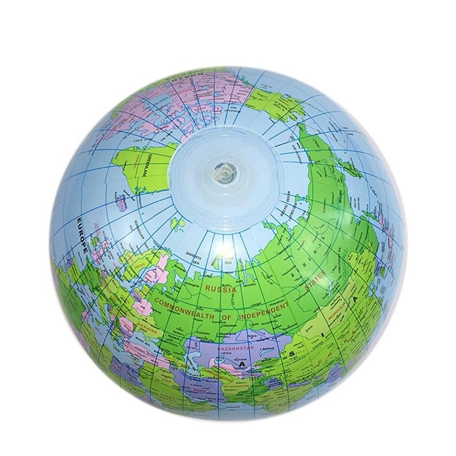 Image of (Ø30cm) Aufblasbarer Wasser Ball mit Politischem Kartenbild Bade Spielzeug - Globus bei Apfelkiste.ch