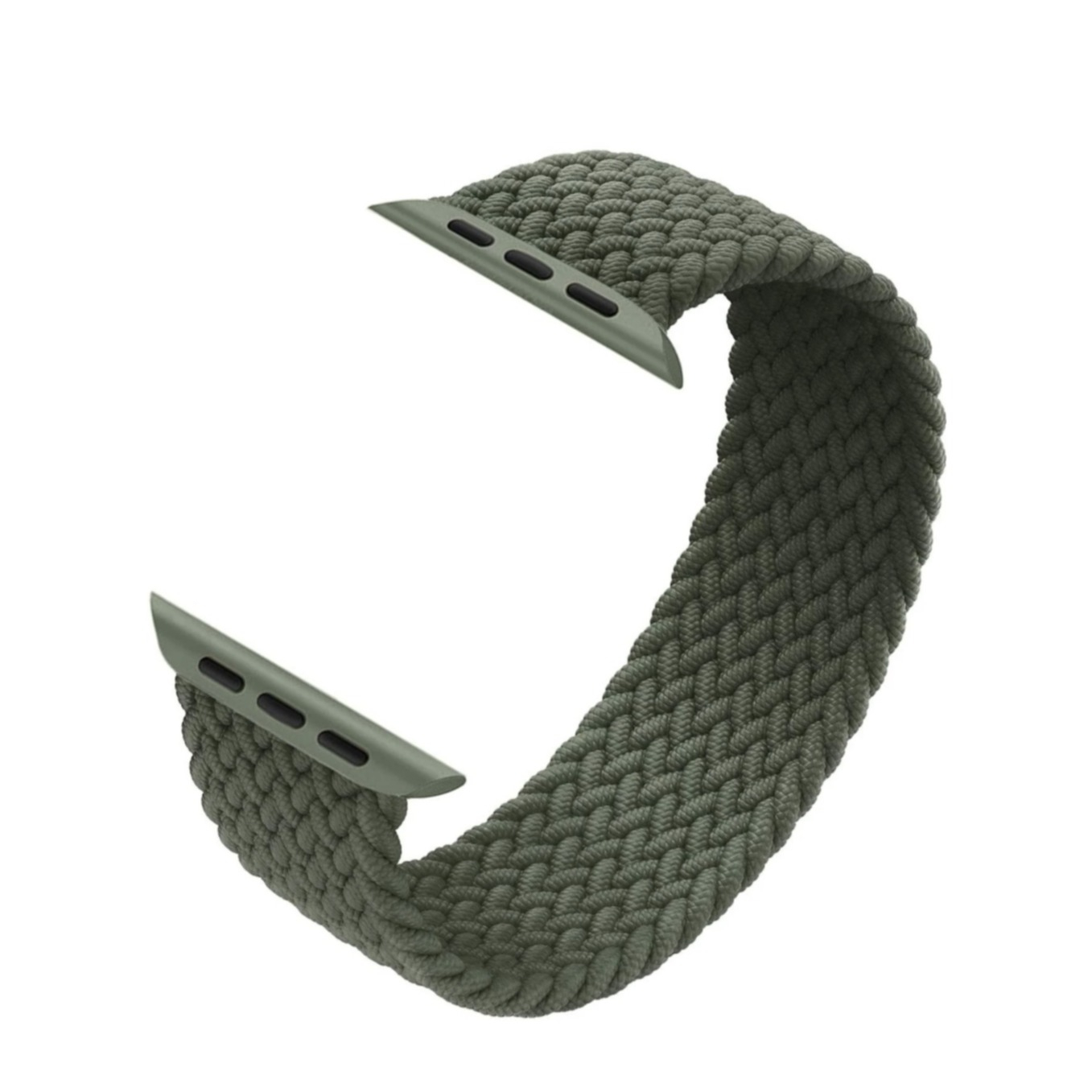 Image of (Gr. XXL) Changee - Apple Watch (41/40/38 mm) Elastisches Geflochtenes Nylon Gummi Armband (Gelenkumfang 190 - 220mm) - Grün bei Apfelkiste.ch