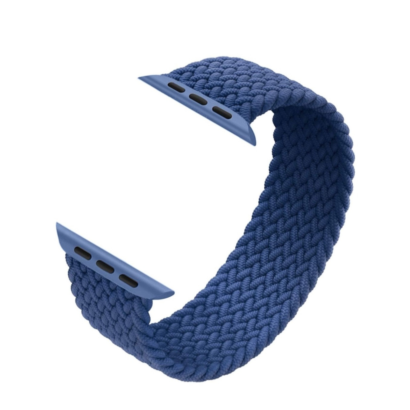 Image of (Gr. XXL) Changee - Apple Watch (45/44/42 mm) Elastisches Geflochtenes Nylon Gummi Armband (Gelenkumfang 200 - 245mm) - Blau bei Apfelkiste.ch