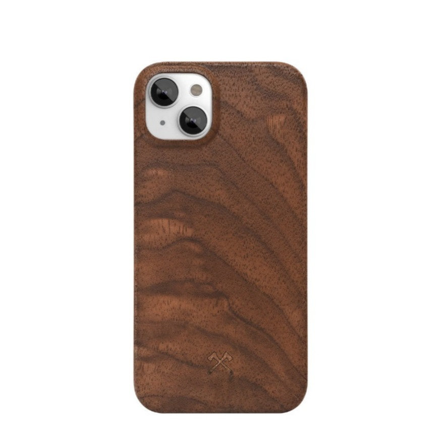 Image of Woodcessories - iPhone 13 Pro Max EcoCase Slim Echt Holz Hülle Walnuss FSC Zertifiziert (ECO526) - Dunkelbraun bei Apfelkiste.ch