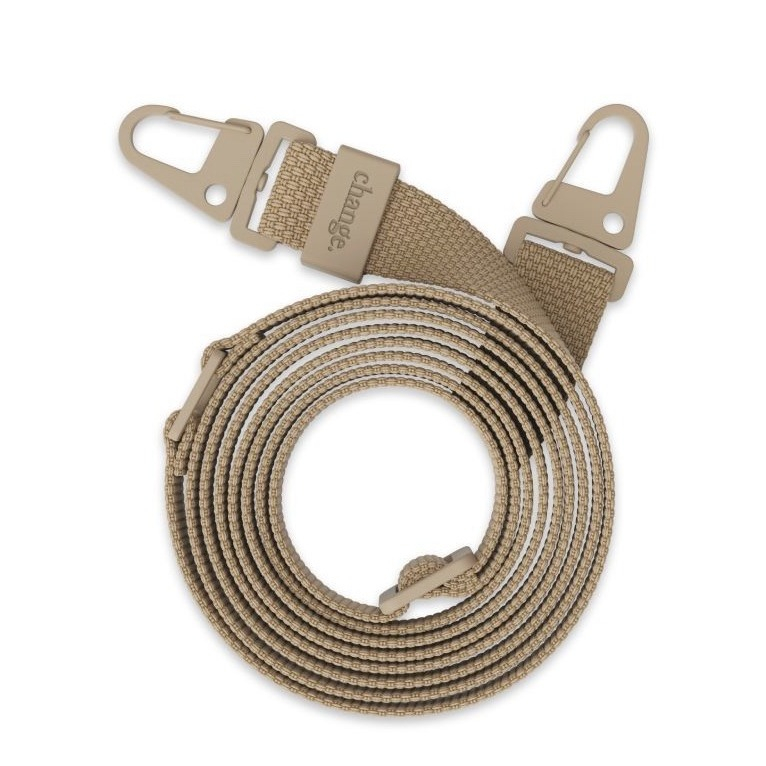 Image of Woodcessories - (150cm) Change Necklace OEKO-TEX® Baumwoll Kordel Handykette (CHA131) - Taupe bei Apfelkiste.ch