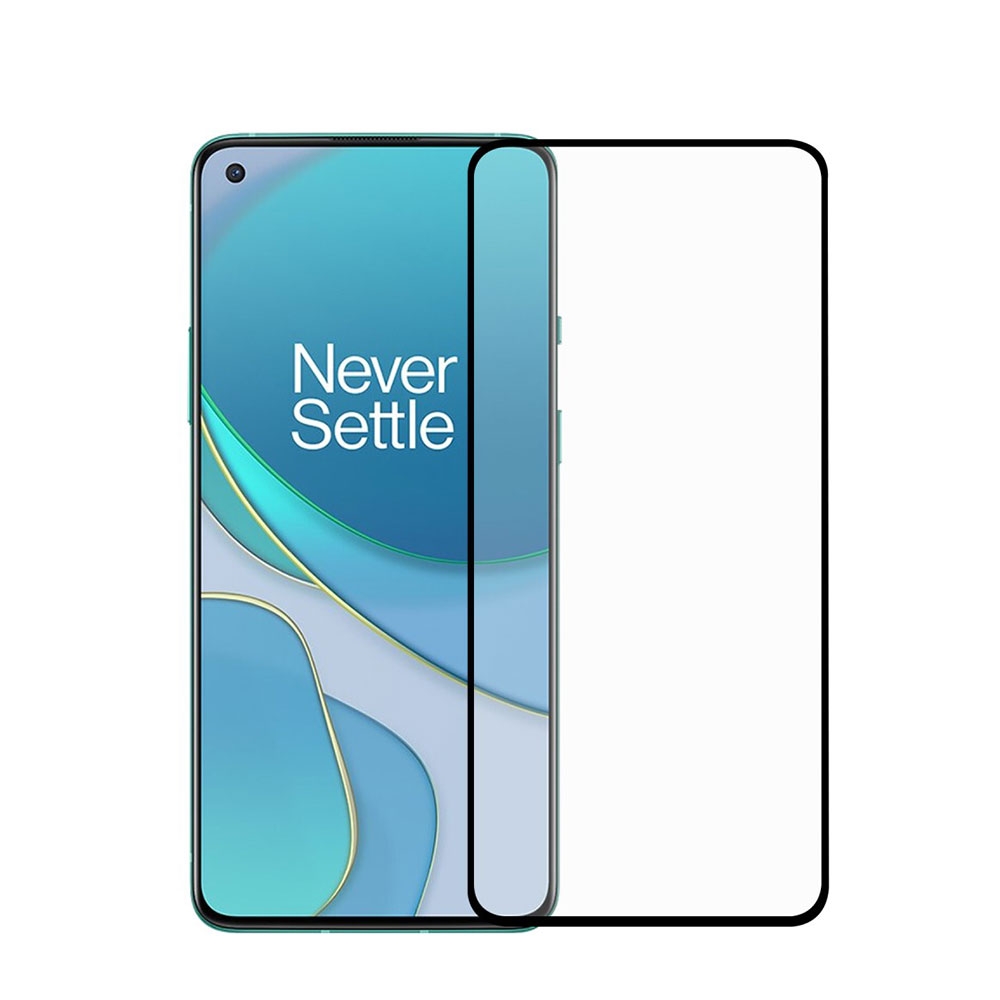 Image of OnePlus 8T Full-Screen Vollbild Glas Display Schutz mit Rahmen - Schwarz bei Apfelkiste.ch