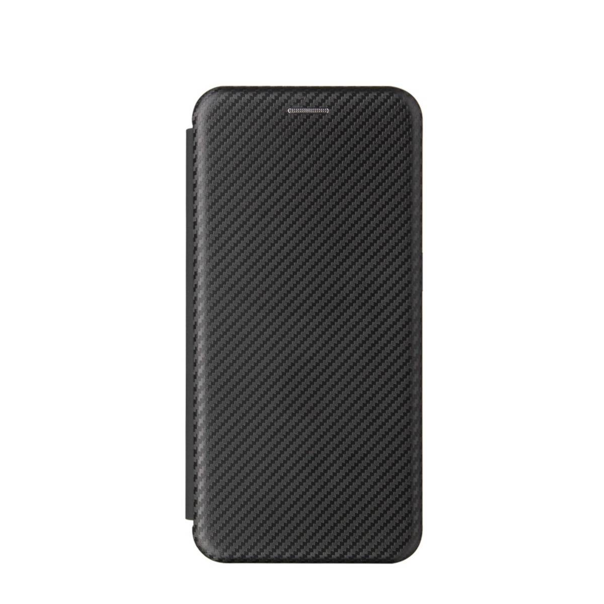 Image of OnePlus 9 Leder Tasche Flip Cover Carbon Look - Schwarz bei Apfelkiste.ch