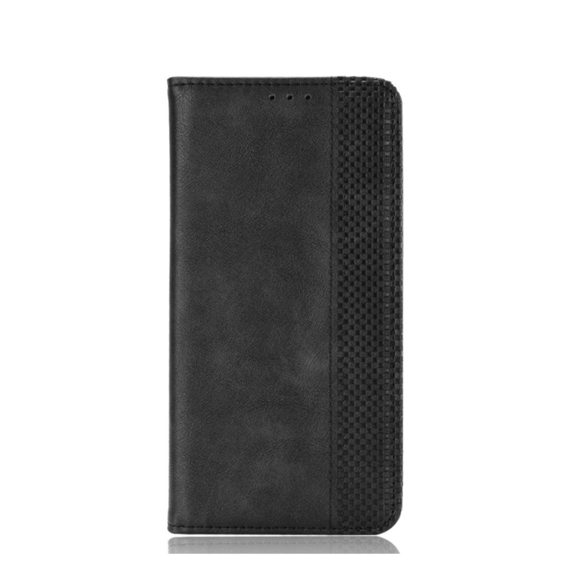 Image of Oppo Find X3 Neo Vintage Leder Tasche Flip Cover Fashion Design - Schwarz bei Apfelkiste.ch