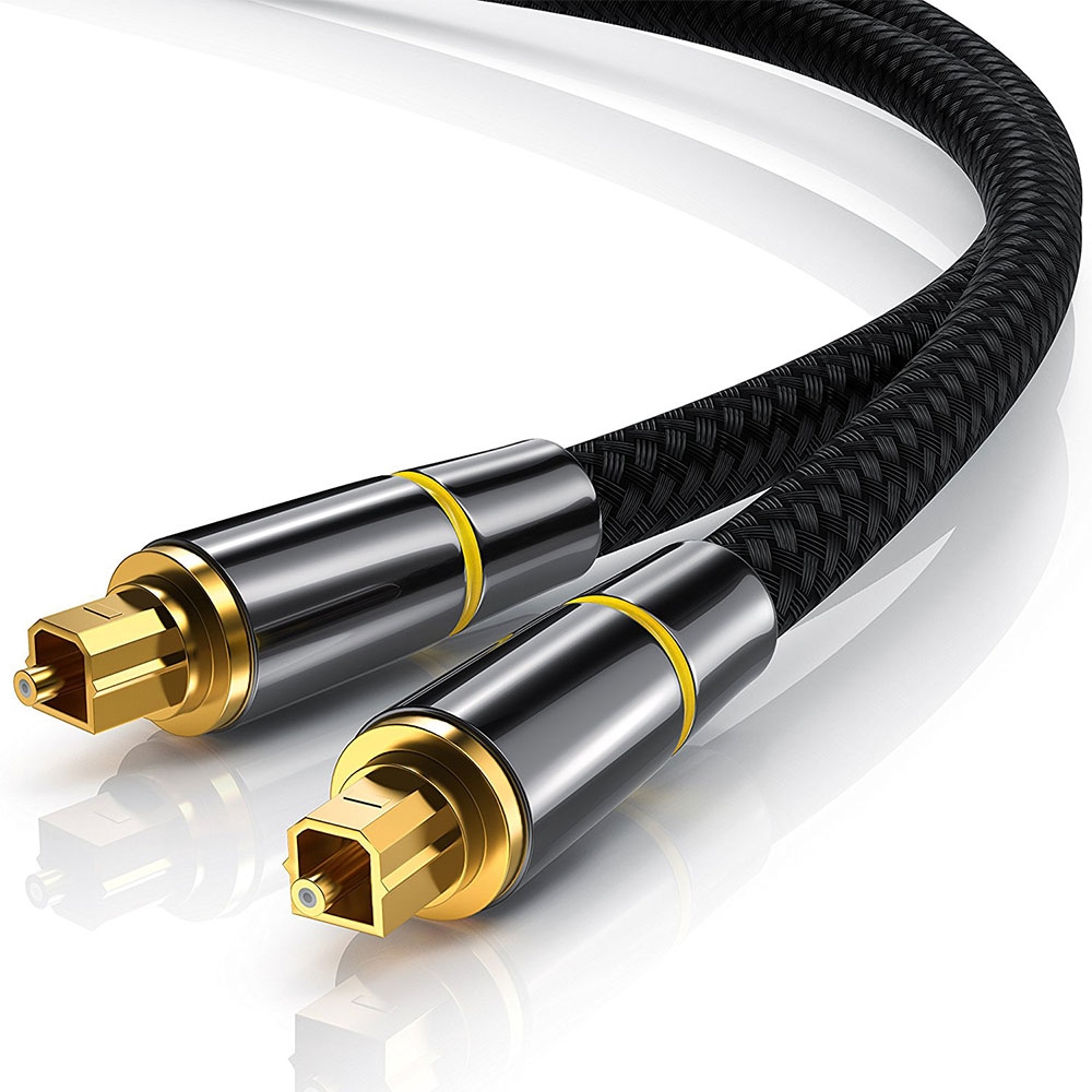 Image of (1m) Optisches Digital Toslink Kabel SPDIF für Audiodaten - Schwarz bei Apfelkiste.ch