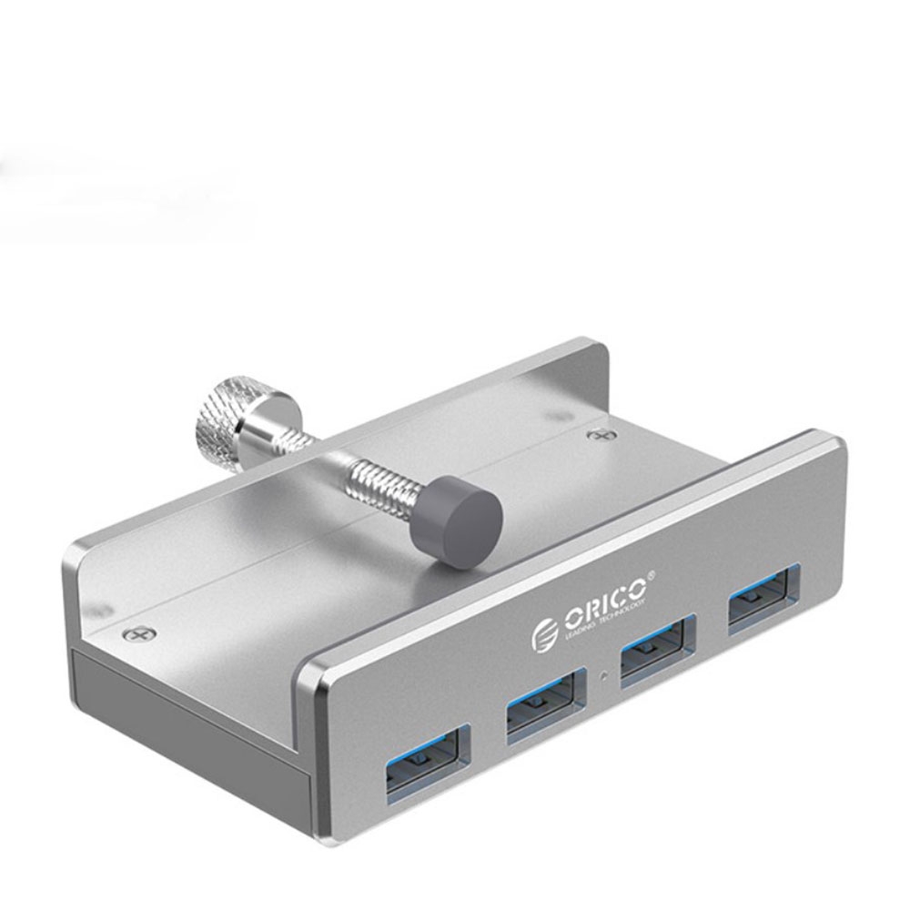 Image of Orico - Aluminium Clip Hub mit 4 x USB 3.0 Anschluss (MH4PU) - Silber bei Apfelkiste.ch