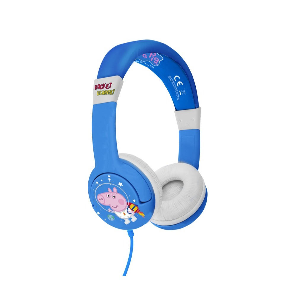 Image of OTL Technologies - Peppa Pig Faltbarer Kinder Kopfhörer On-Ear 85dB Begrenzte Lautstärke (PP0777) Grössenverstellbar - Blau bei Apfelkiste.ch