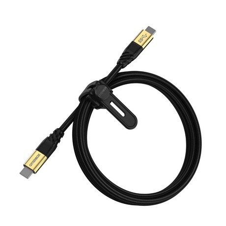 Image of Otterbox - (1.8m) 60W Premium Robustes USB C auf USB C Nylon Schnellladekabel Datenkabel Power Delivery (78-80212) - Glamour Black bei Apfelkiste.ch