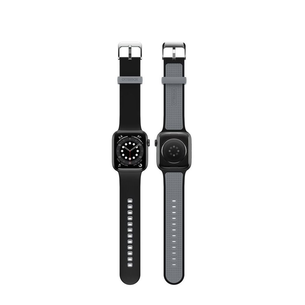 Image of (Gr. XS) Otterbox - Apple Watch (41/40/38 mm) Silikon Sport Armband Gelenkumfang: 147-230 mm (77-83894) - Schwarz / Grau bei Apfelkiste.ch