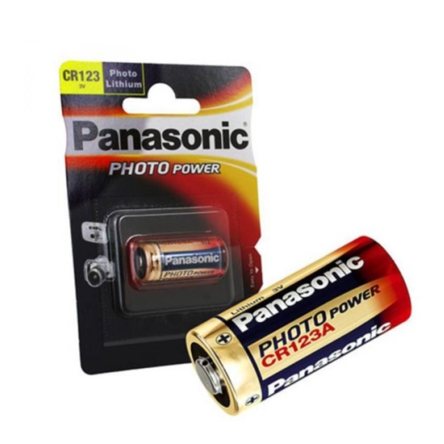 Image of Panasonic 3 Volt Lithium Foto Batterie CR123 / CR123A (1600mAh) bei Apfelkiste.ch