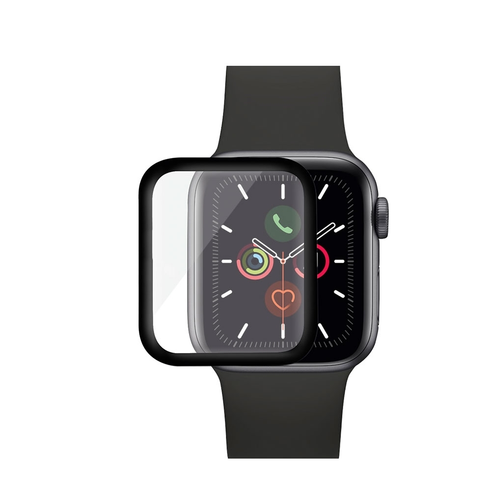 Image of PanzerGlass - Apple Watch (44 mm) Panzer Glas Display Schutz mit Rahmen (2017) - Schwarz bei Apfelkiste.ch