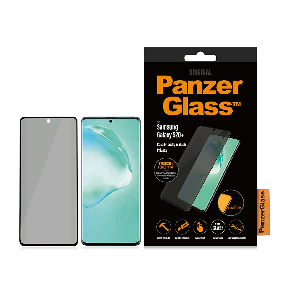 Image of PanzerGlass - Samsung Galaxy S20+ Plus / S20+ Plus 5G Privacy Panzer Glas Display 0.4 mm (P7220) bei Apfelkiste.ch