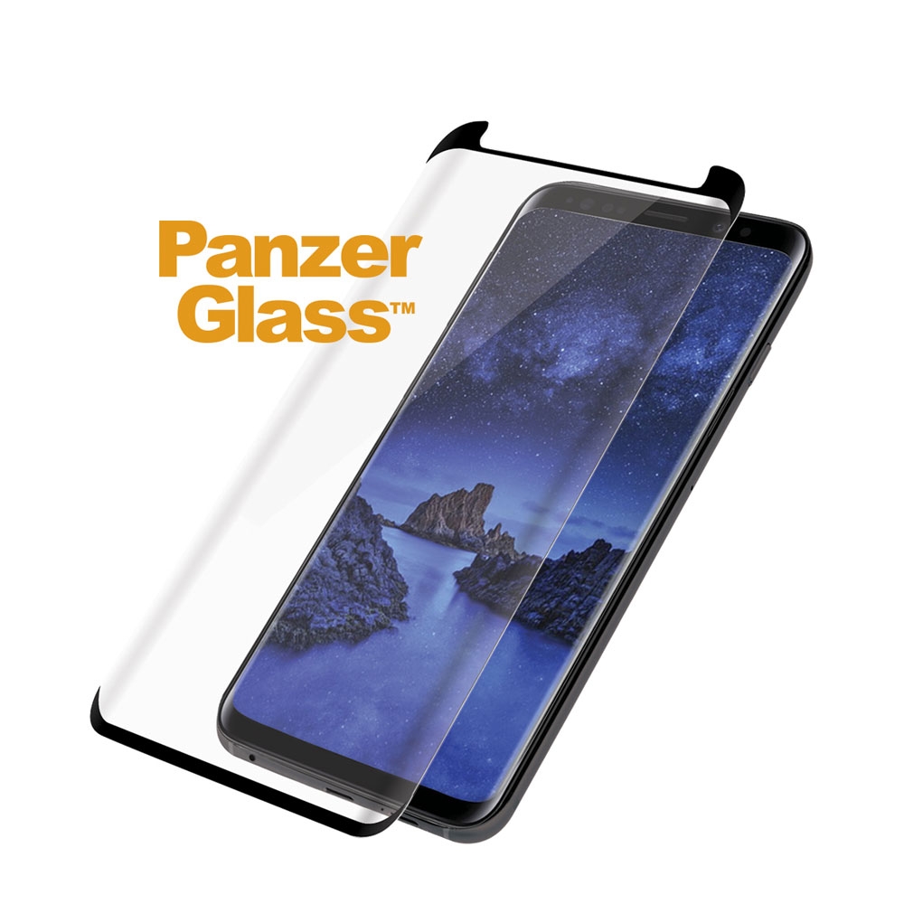 Samsung Galaxy S9 Panzer Glas Display Schutzfolie Case Friendly mit Rahmen (7142) - Schwarz