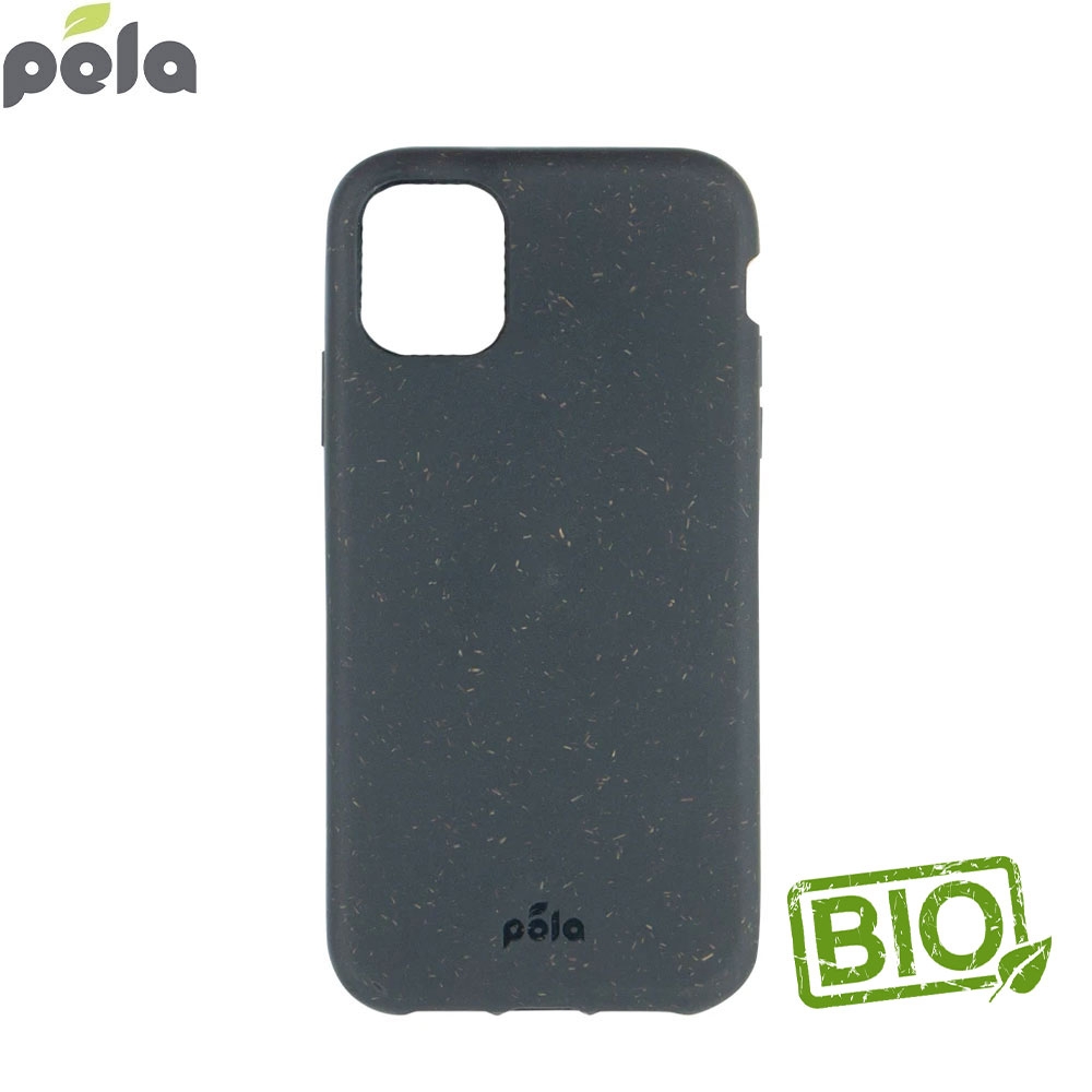 iPhone 11 Pro Biobasierte Gummi Schutzhülle Eco Friendly Nachhaltig Kompostierbar (11235-IPXI-BLACK-PKG) - Schwarz