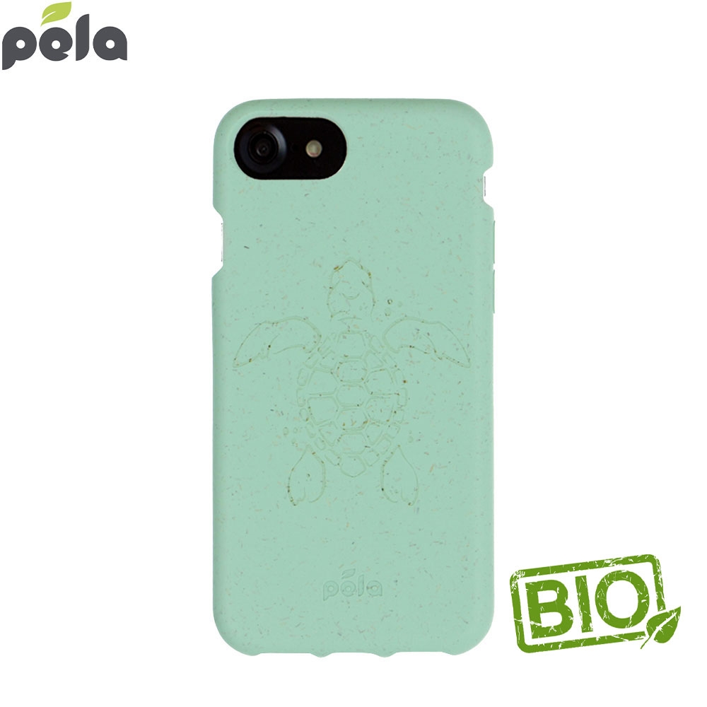 iPhone SE (2020) / 8 / 7 / 6S Biobasierte Gummi Schutzhülle Eco Friendly Nachhaltig Kompostierbar (11080) - Türkis