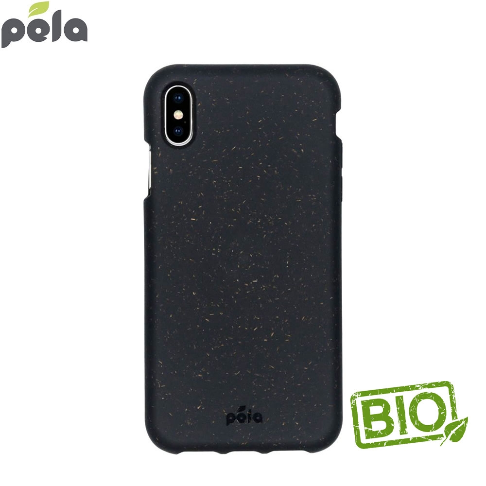 iPhone Xs Max Biobasierte Gummi Schutzhülle Eco Friendly Nachhaltig Kompostierbar (11173) - Schwarz