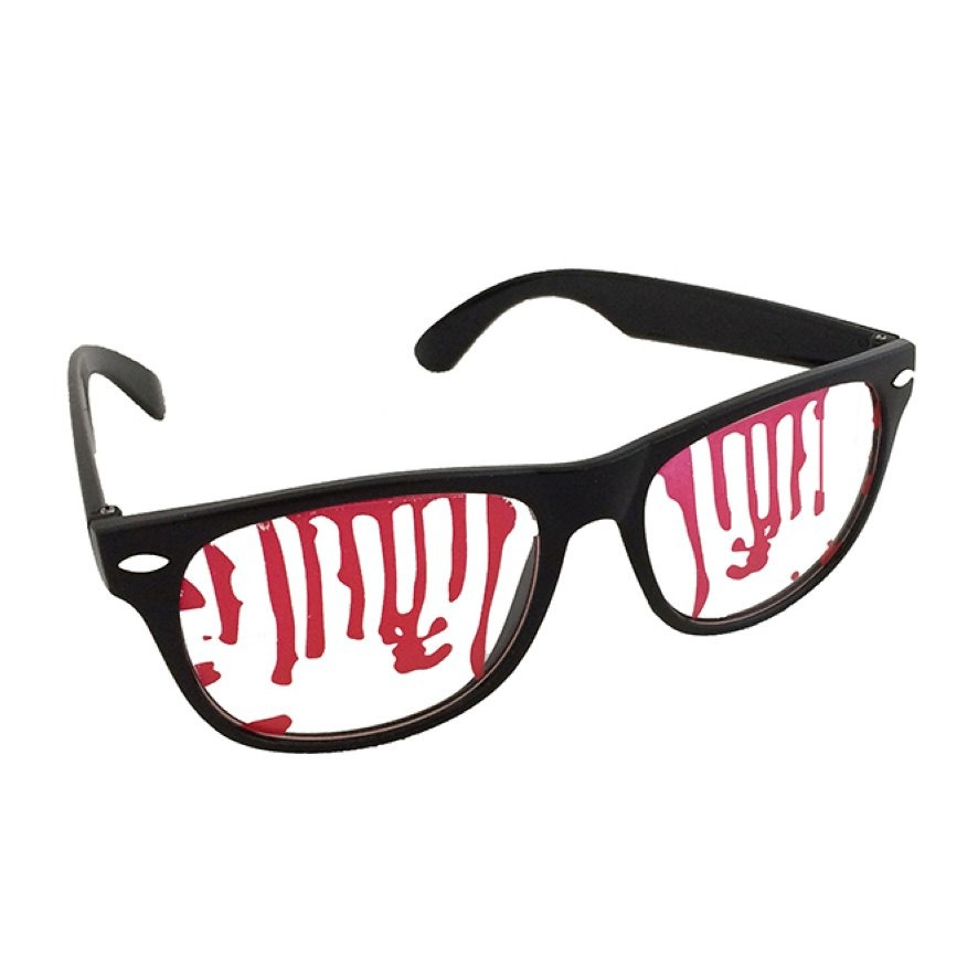 Image of Photo Booth Fotorequisite Brille mit Blutflecken Halloween Accessoire für lustige Bilder bei Apfelkiste.ch