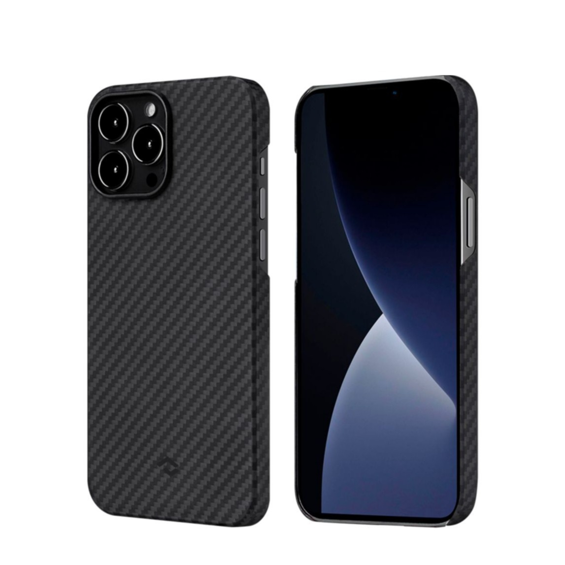 Image of Pitaka - iPhone 13 Pro MagEZ MagSafe Case 2 Aramid Schutzhülle (KI1301P) - Schwarz (Carbon) bei Apfelkiste.ch
