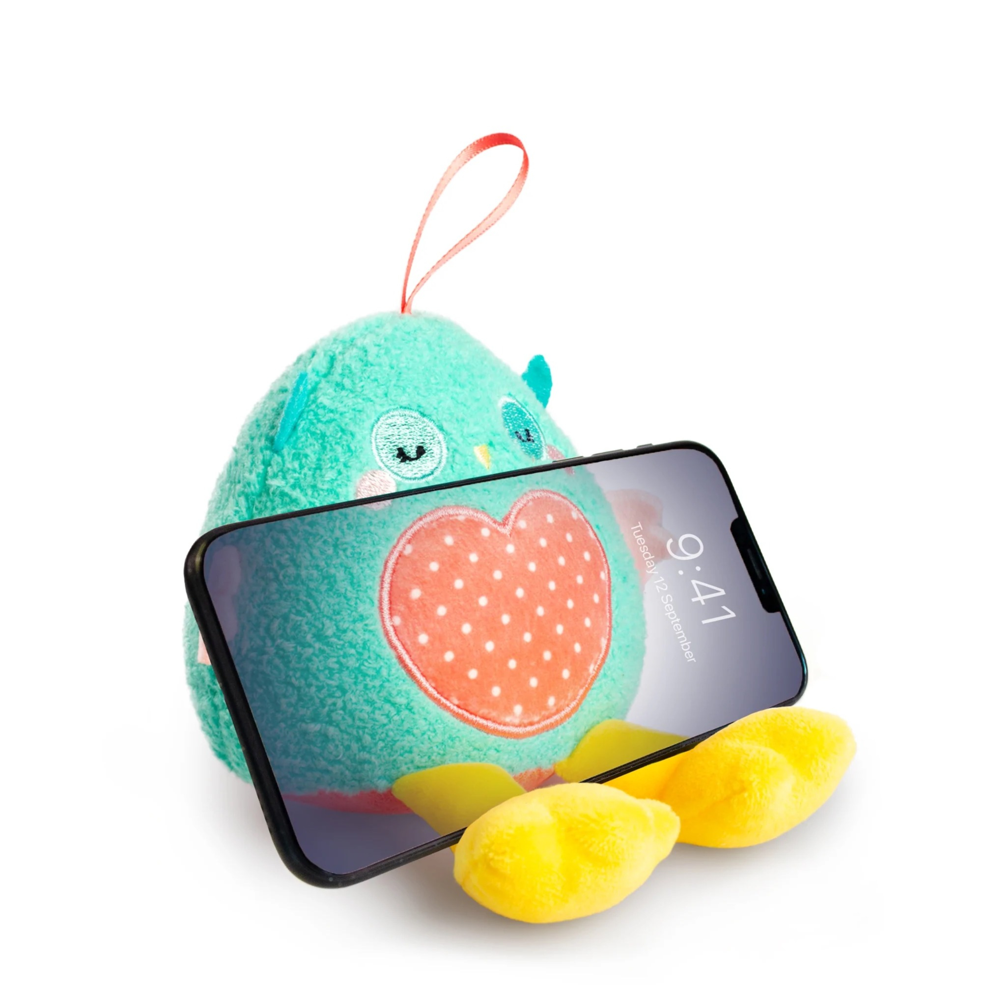 Image of Planet Buddies - 2in1 Kinder Smartphone Ständer Bildschirmwischer Handy Halterung - Olive The Owl bei Apfelkiste.ch