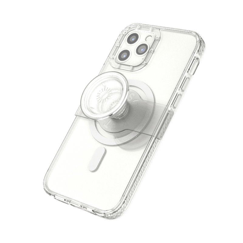 Image of PopSockets - iPhone 12 / iPhone 12 Pro MagSafe Hardcase Hülle + PopGrip Slide (805707) - Transparent bei Apfelkiste.ch